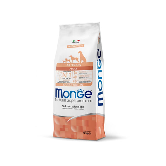 MONGE - Adult Salmon Лосось для взрослой собаки 12 кг