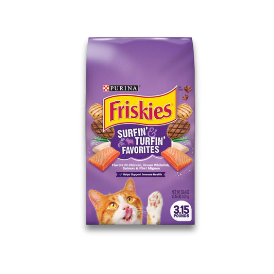PURINA - Friskies Chicken & Salmon פריסקיז מעדני החתול עוף דגים ובקר 1.4 ק"ג