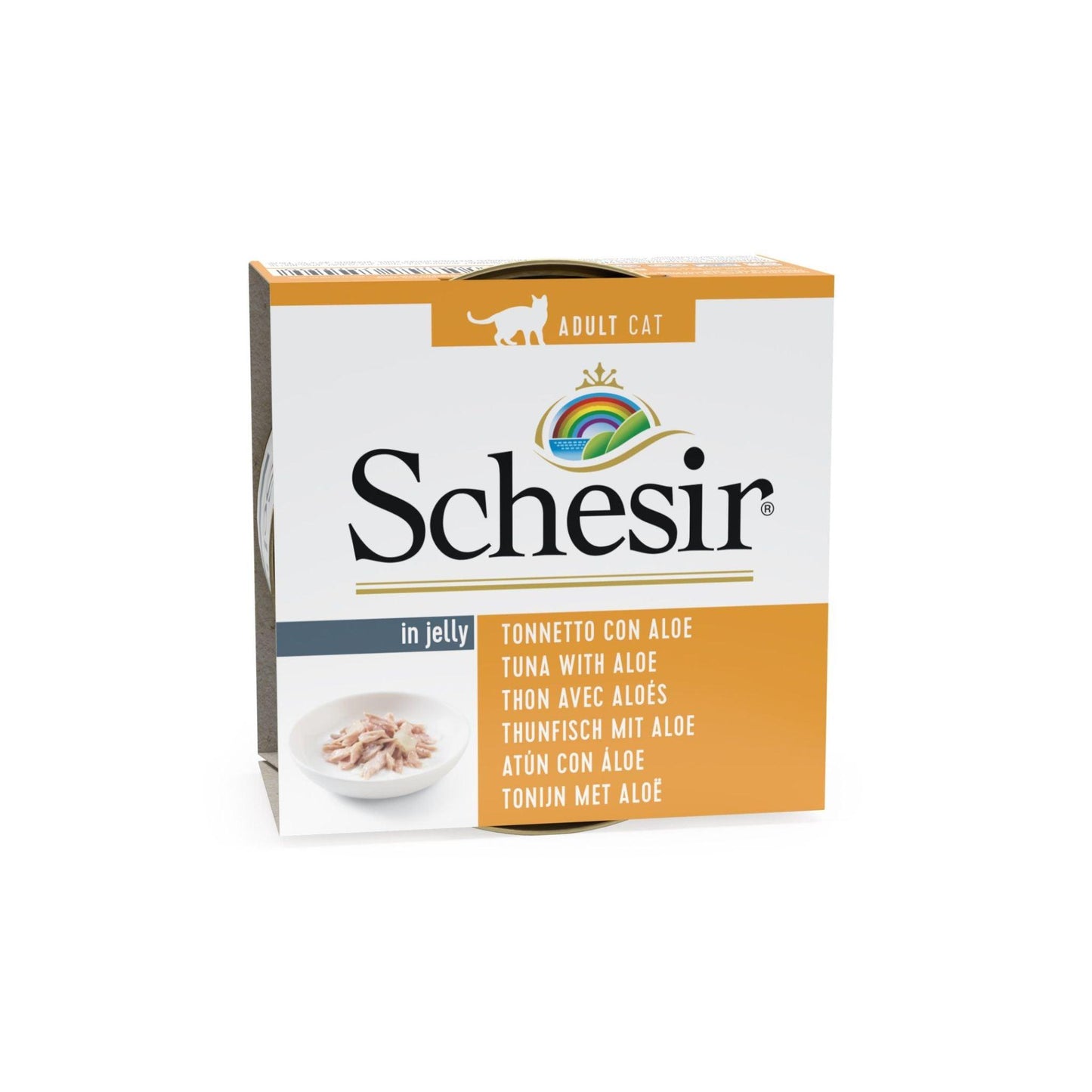 Schesir שזיר מעדן טונה ואלוורה בג’לי לחתולים 85 גרם