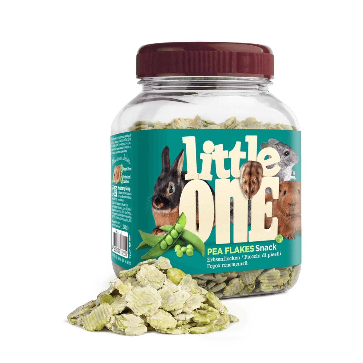 Little One ליטל וואן חטיף פתיתי אפונה למכרסמים 230 גרם