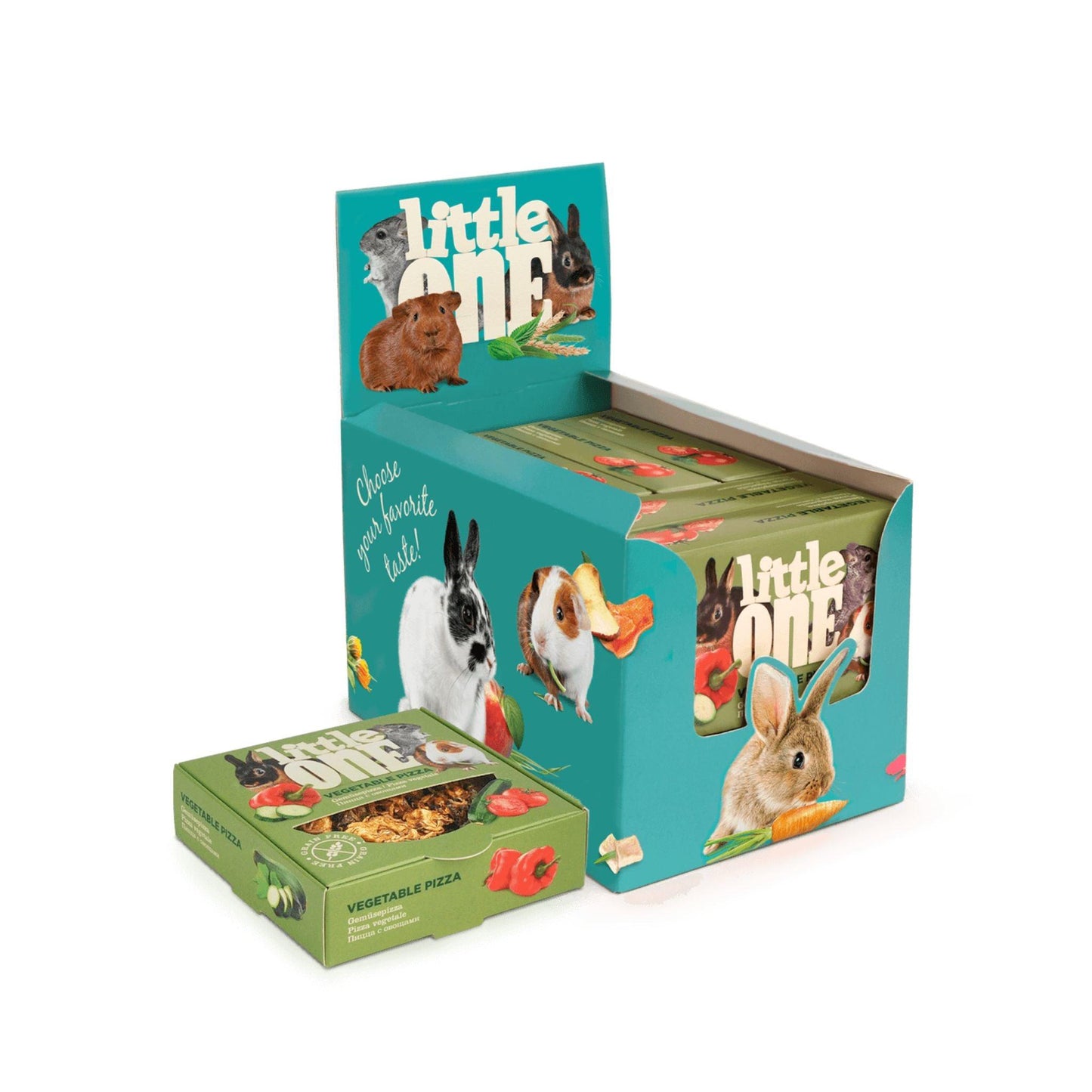 Little One ליטל וואן חטיף פיצה צמחונית למכרסמים 55 גרם