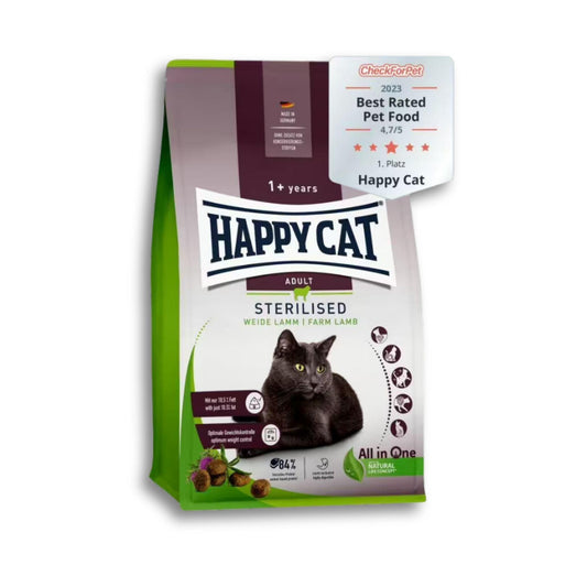 Happy Cat - Sterilised Adult Lamb הפי קט סטרילייז טלה לחתולים בוגרים 4 ק"ג