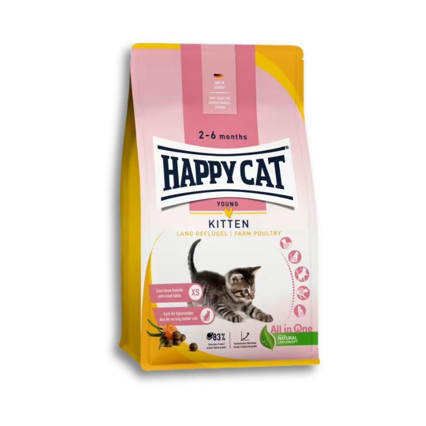 Happy Cat - Kitten Poultry Chicken Happy Cat Kitten Chicken 4 kg for kittens