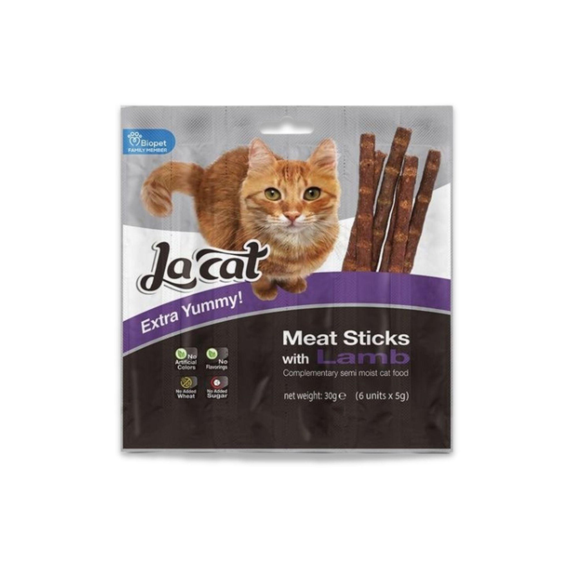 Lacat - חטיף לה קט מקלות בשר עם כבש לחתול 30 גרם