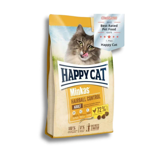 Happy Cat Minkas - Hairball Poultry Chicken הפי קט מינקס היירבול עוף 10 ק"ג