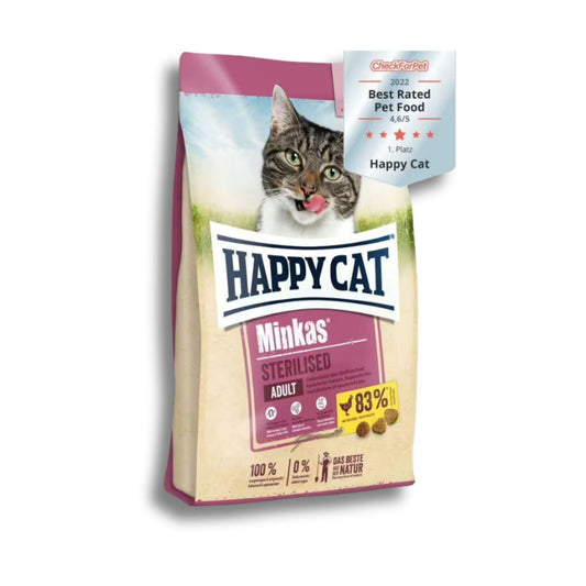 Happy Cat Minkas - Sterilised Chicken הפי קט מינקס סטרילייז עוף 1.5 ק"ג