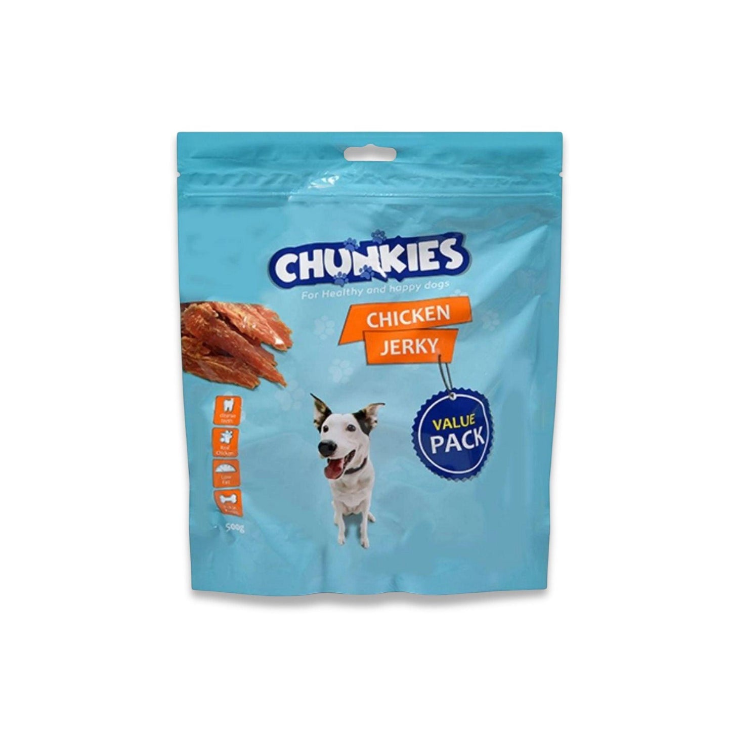 Chunkies -מבצע חטיפי צ'אנקיז פילה ברווז ועוף לכלבים 4 מארזים רק ב-₪219 2 ק"ג