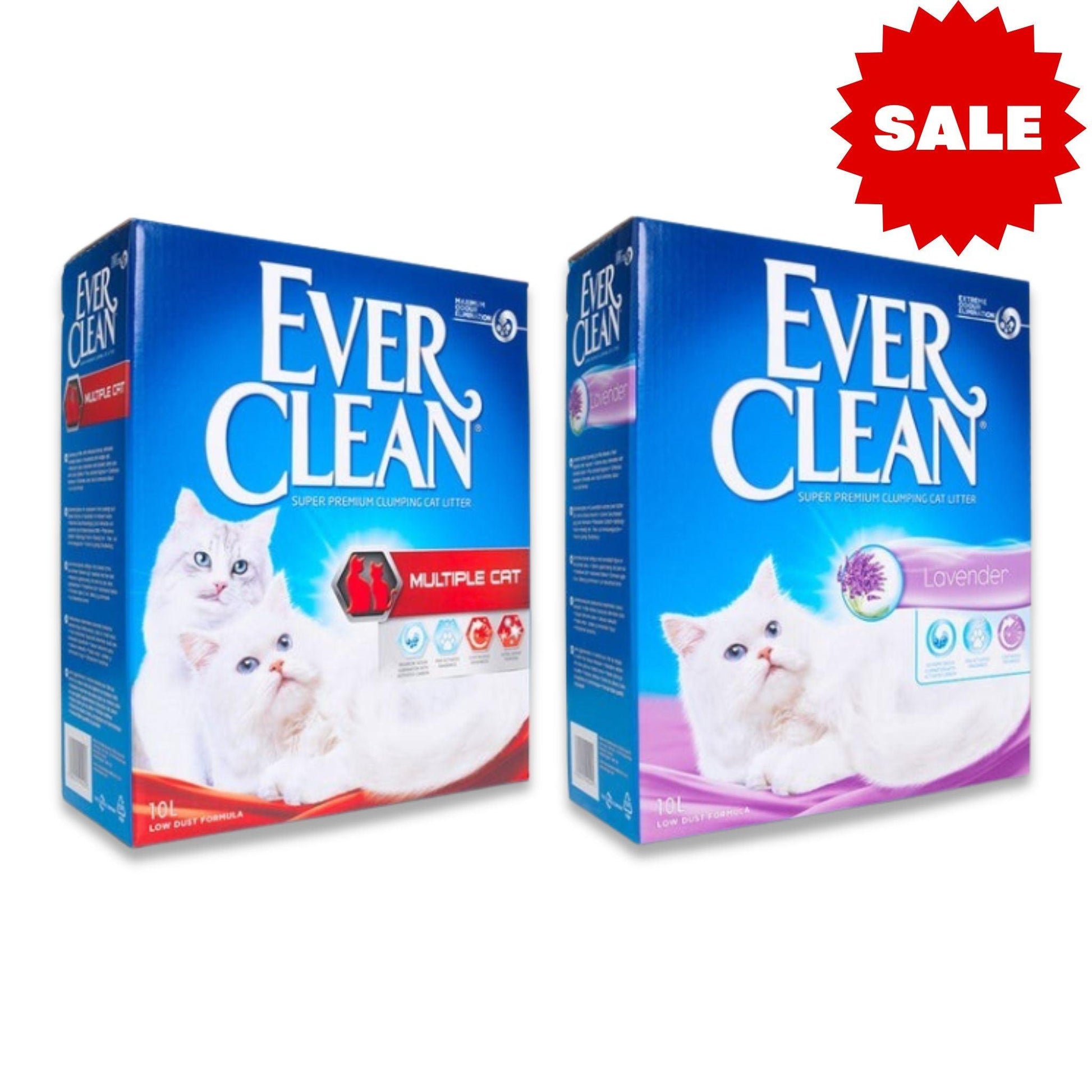EVER CLEAN - חול אברקלין מבצע 2 ב-₪189 חול לחתולים 20 ליטר