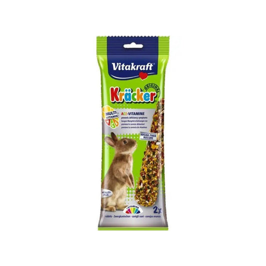 Vitakraft ויטאקראפט חטיף קרקרים דבש מולטי ויטמין לארנבים 112 גרם