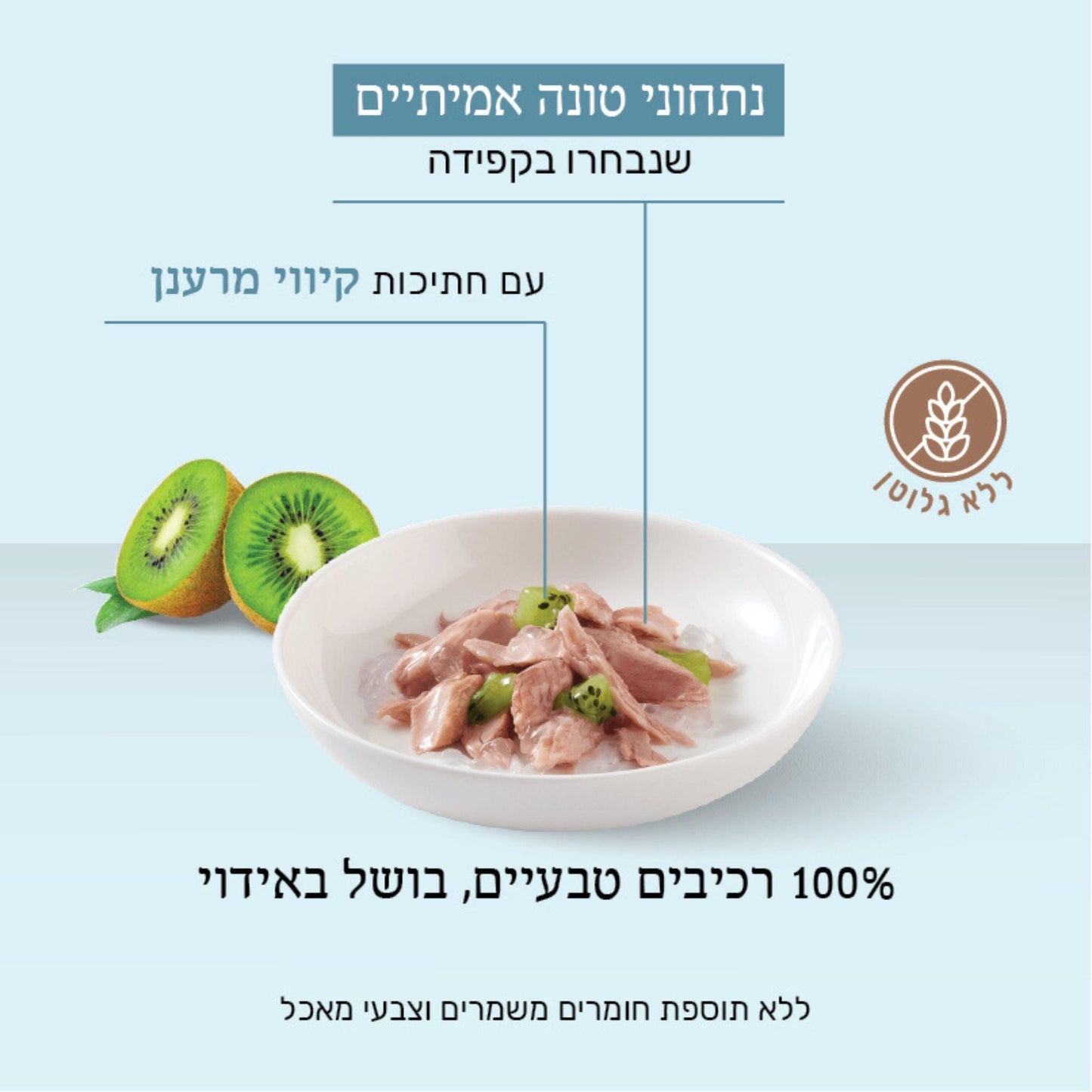 Schesir שזיר מעדן טונה עם קיווי בג'לי לחתולים 85 גרם