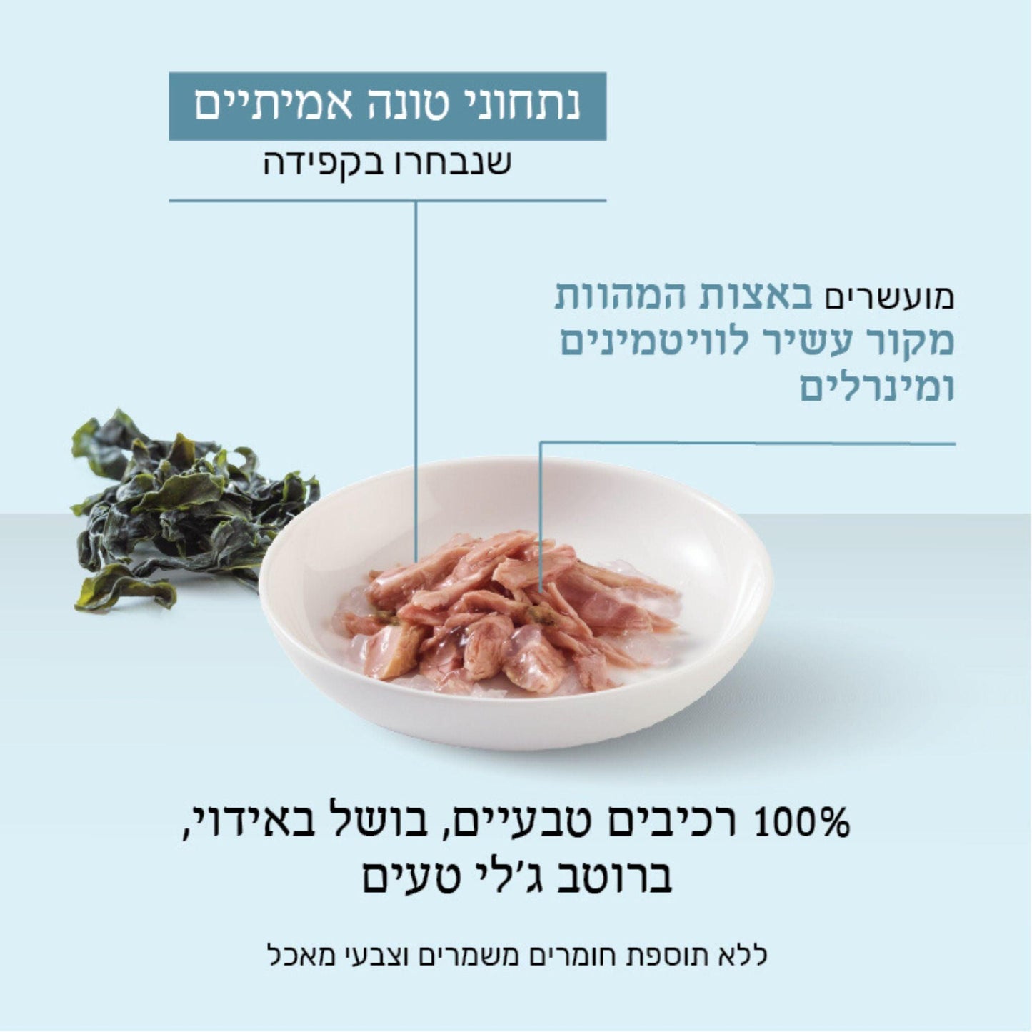 Schesir שזיר מעדן טונה ואצות בג’לי לחתולים 85 גרם