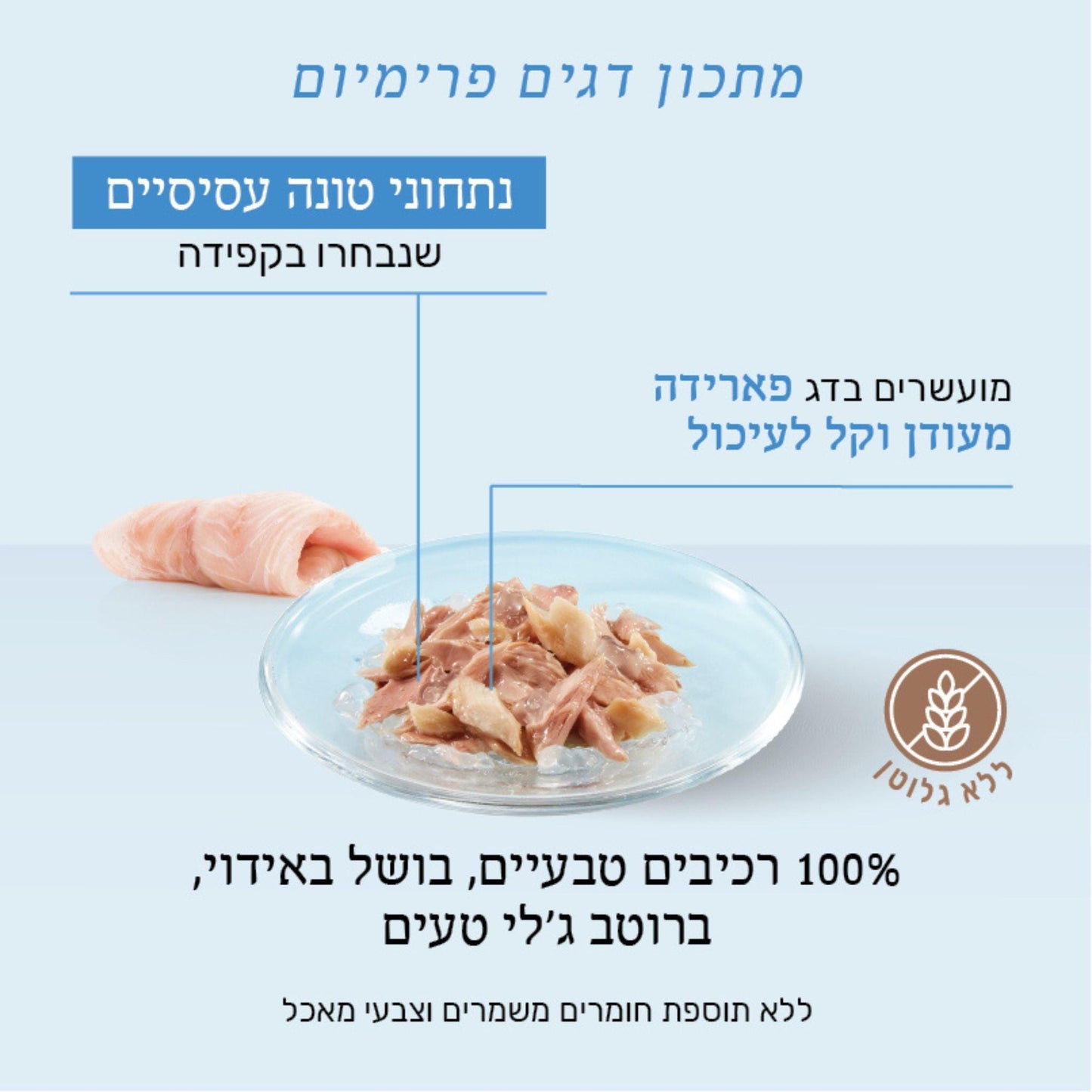 Schesir שזיר מעדן טונה פארידה לחתולים 85 גרם