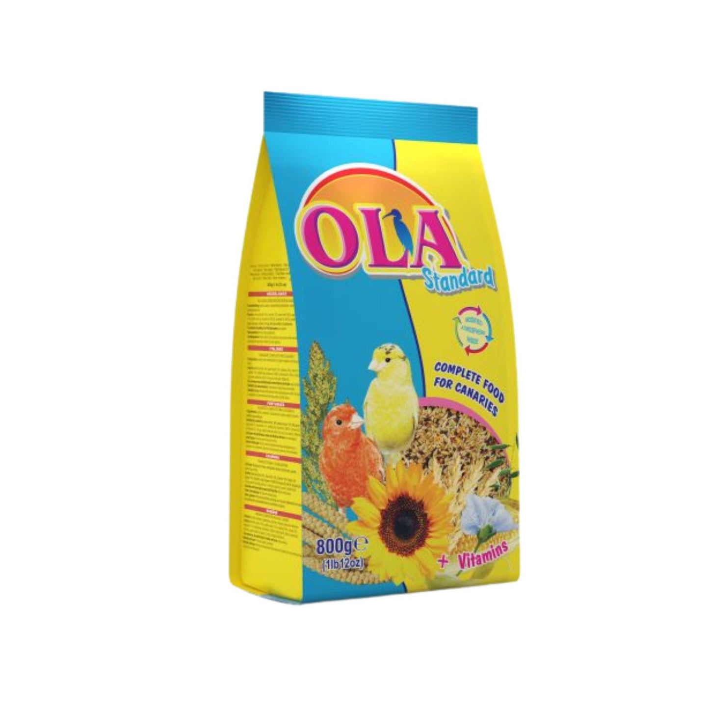 OLA אולה מזון מלא לקנריות 800 גרם