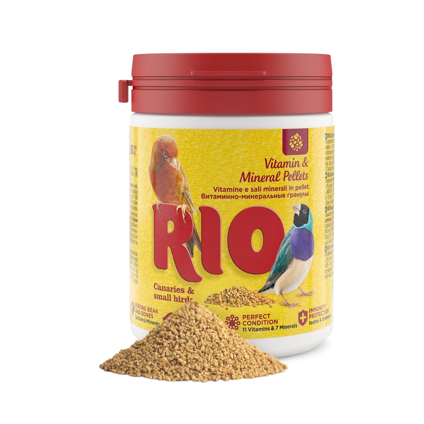 RIO ריו כופתיות ויטמינים ומינרלים לציפורים 120 גרם