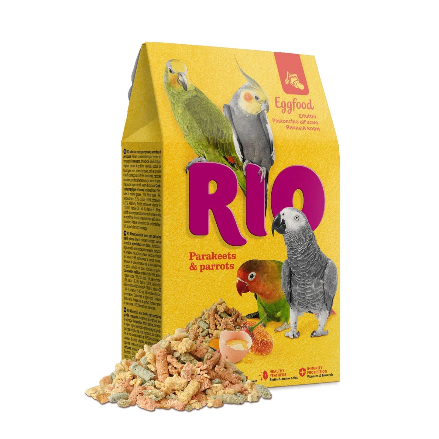 RIO ריו מזון ביצים לתוכים גדולים בינוניים וקטנים 250 גרם