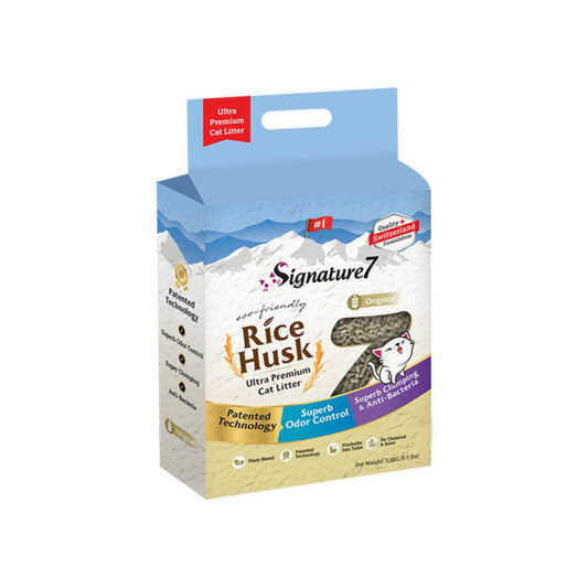 Signature7 - מבצע חול אורז לחתול 3 יחידות רק ב-₪159 7.5 ק"ג