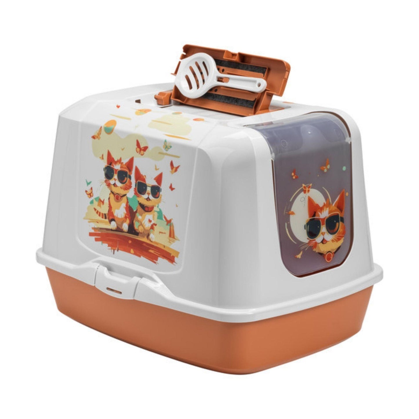 MODERNA שירותים סגור לחתול דגם אינדי ולואיז מעוצב מודרנה