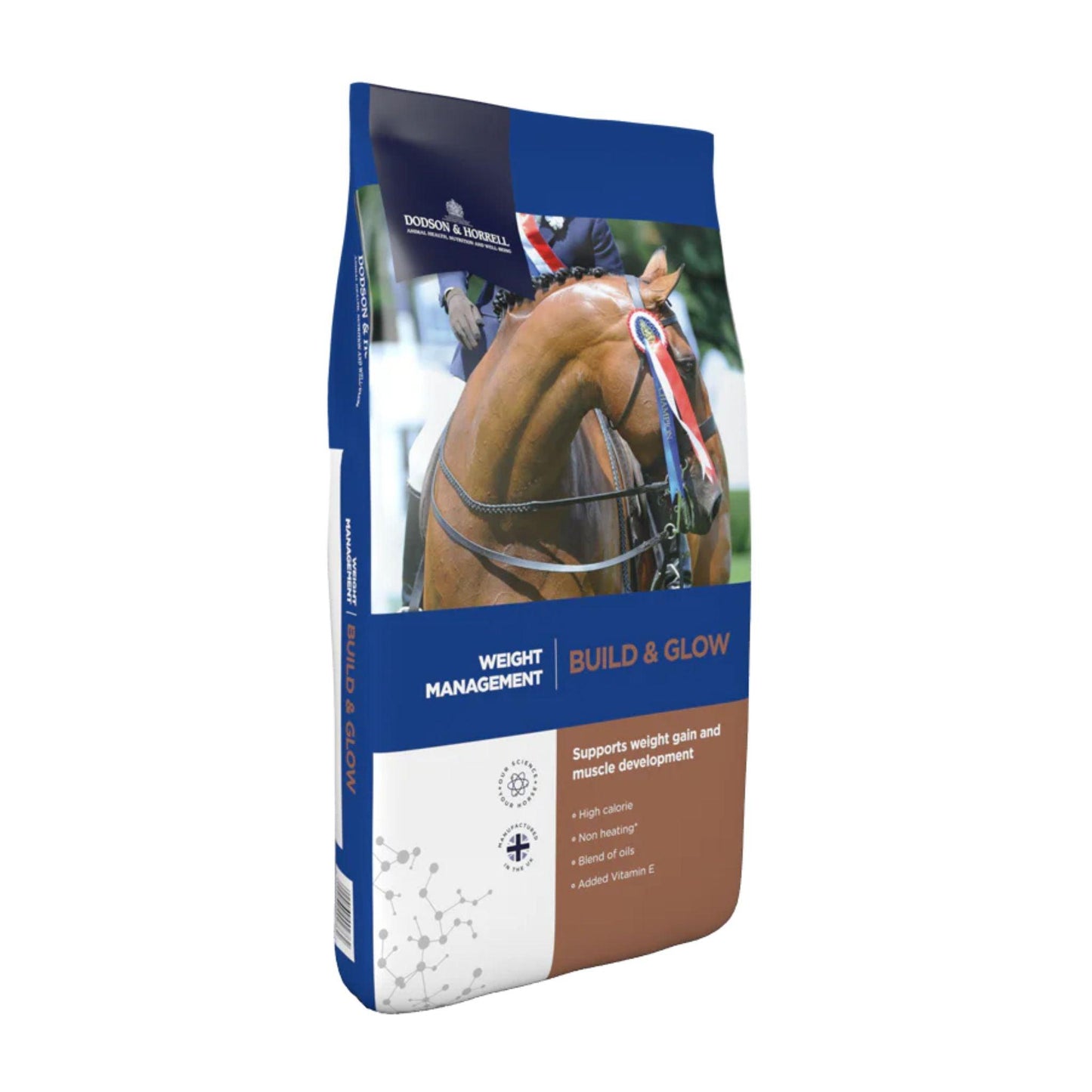DODSON & HORRELL BUILD GLOW דודסון והורל בילד וגלוו לסוסים 18 ק”ג