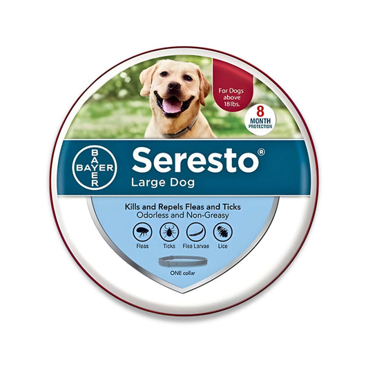Seresto Collar - קולר סרסטו נגד פרעושים וקרציות לכלב גדול מעל 8 ק"ג