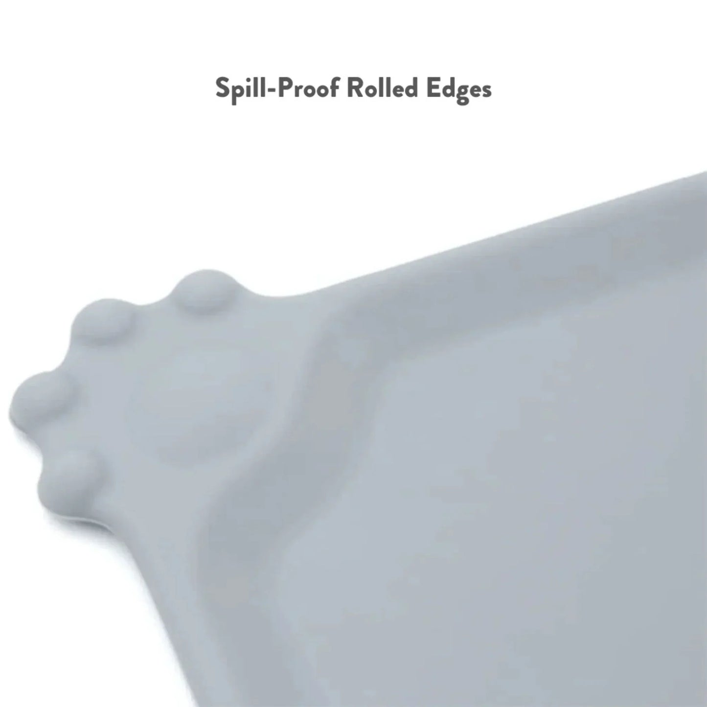 משטח סיליקון נגד החלקה לאוכל ומים לחתולים ולכלבים צבע שחור