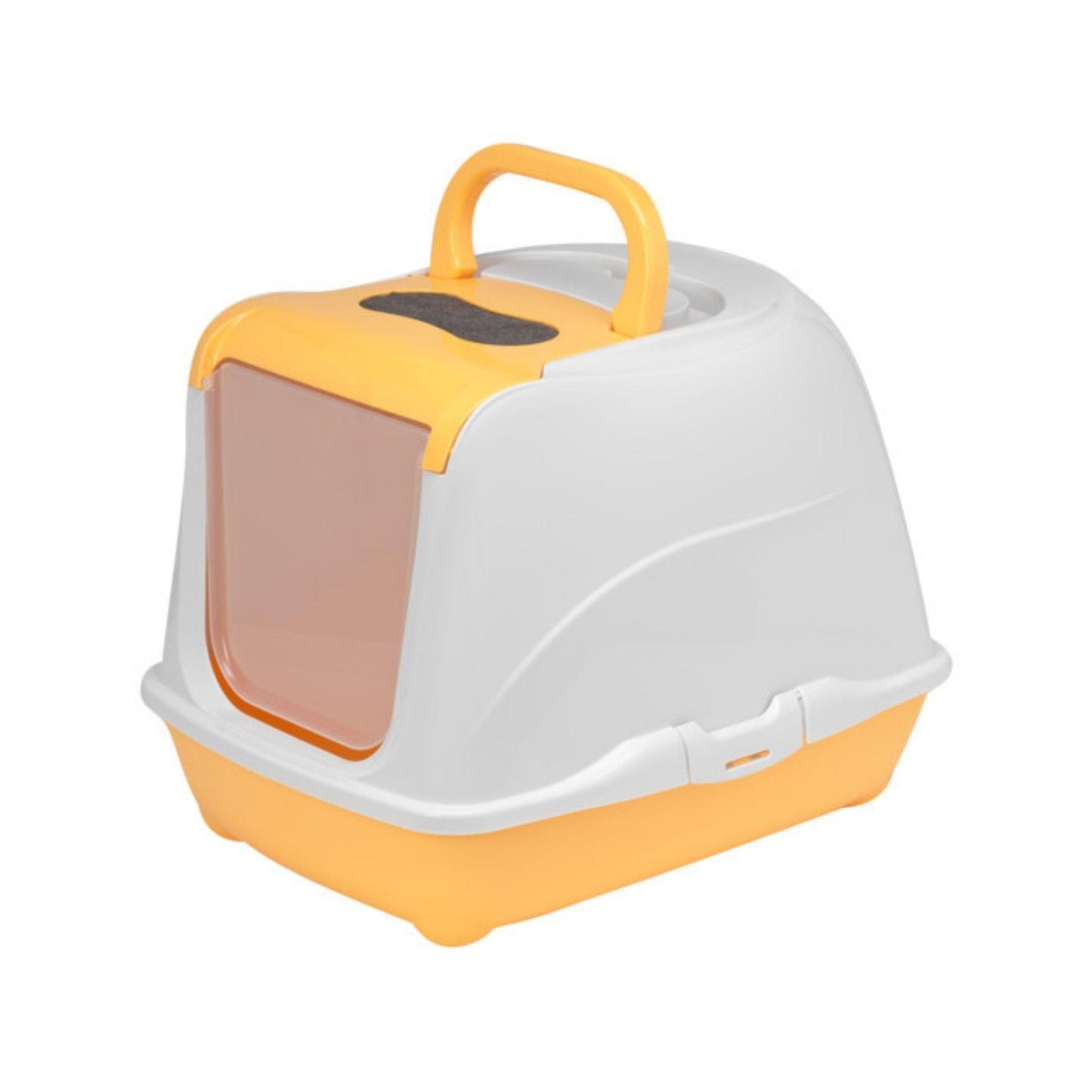 MODERNA L שירותים סגור לחתול עם פתח עליון לניקוי קל צבע כתום פליפ קט מודרנה