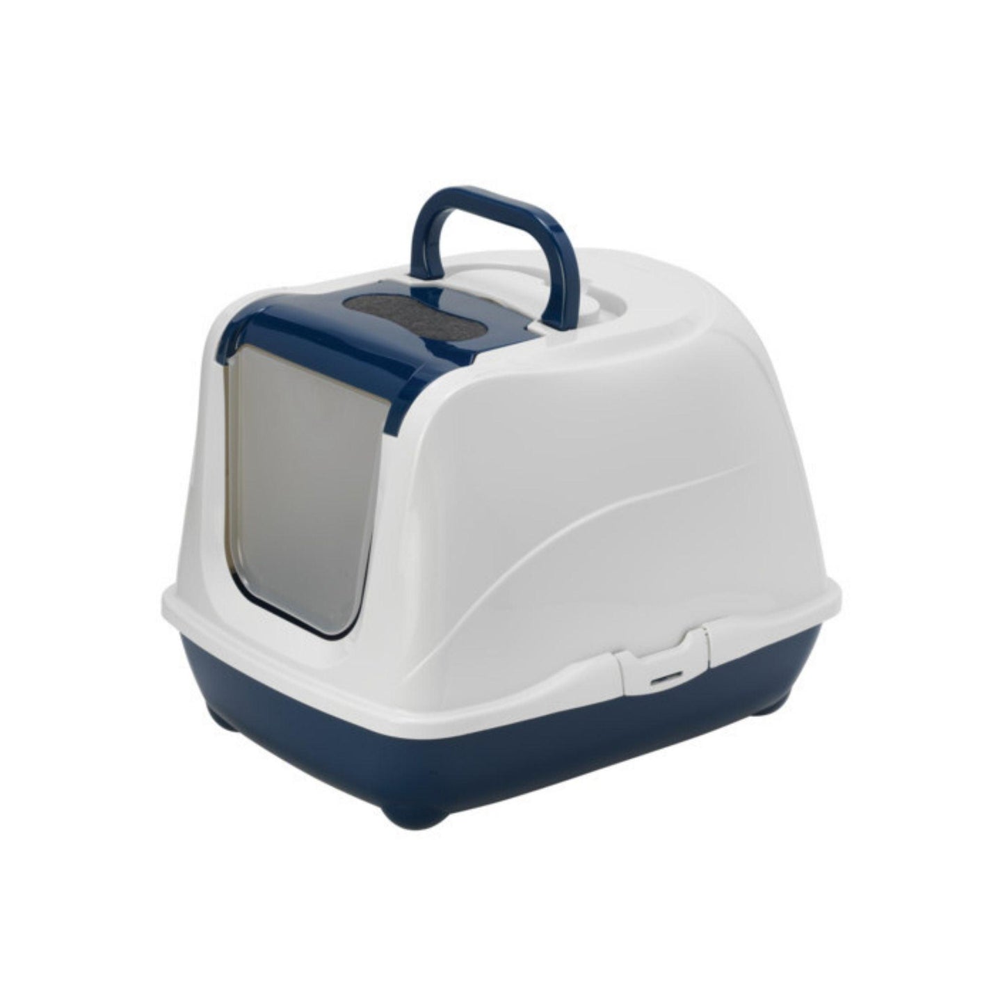 MODERNA L שירותים סגור לחתול עם פתח עליון לניקוי קל צבע כחול פליפ קט מודרנה