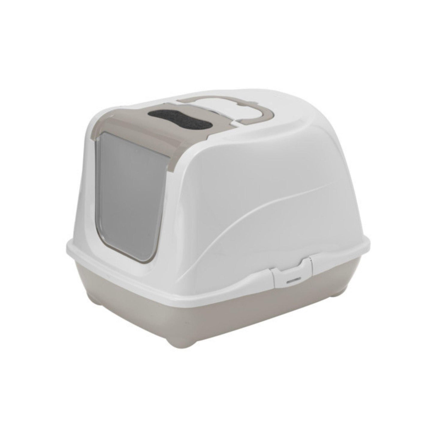 MODERNA L שירותים סגור לחתול עם פתח עליון לניקוי קל צבע אפור פליפ קט מודרנה