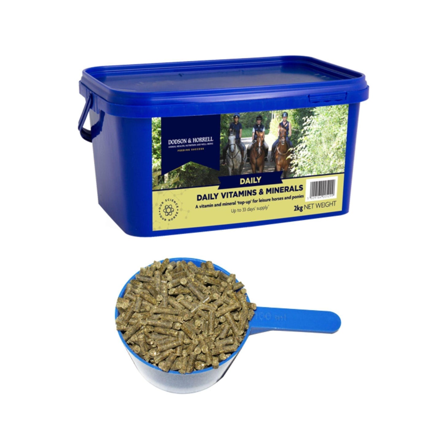 DODSON & HORRELL DAILY VITAMINS & MINERALS דודסון והורל ויטמינים ומינרלים יומיים תוסף תזונה לסוסים 2 ק”ג