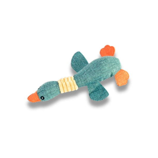 DOBOPET צעצוע בובת ברווז מצפצף לכלב דובופט