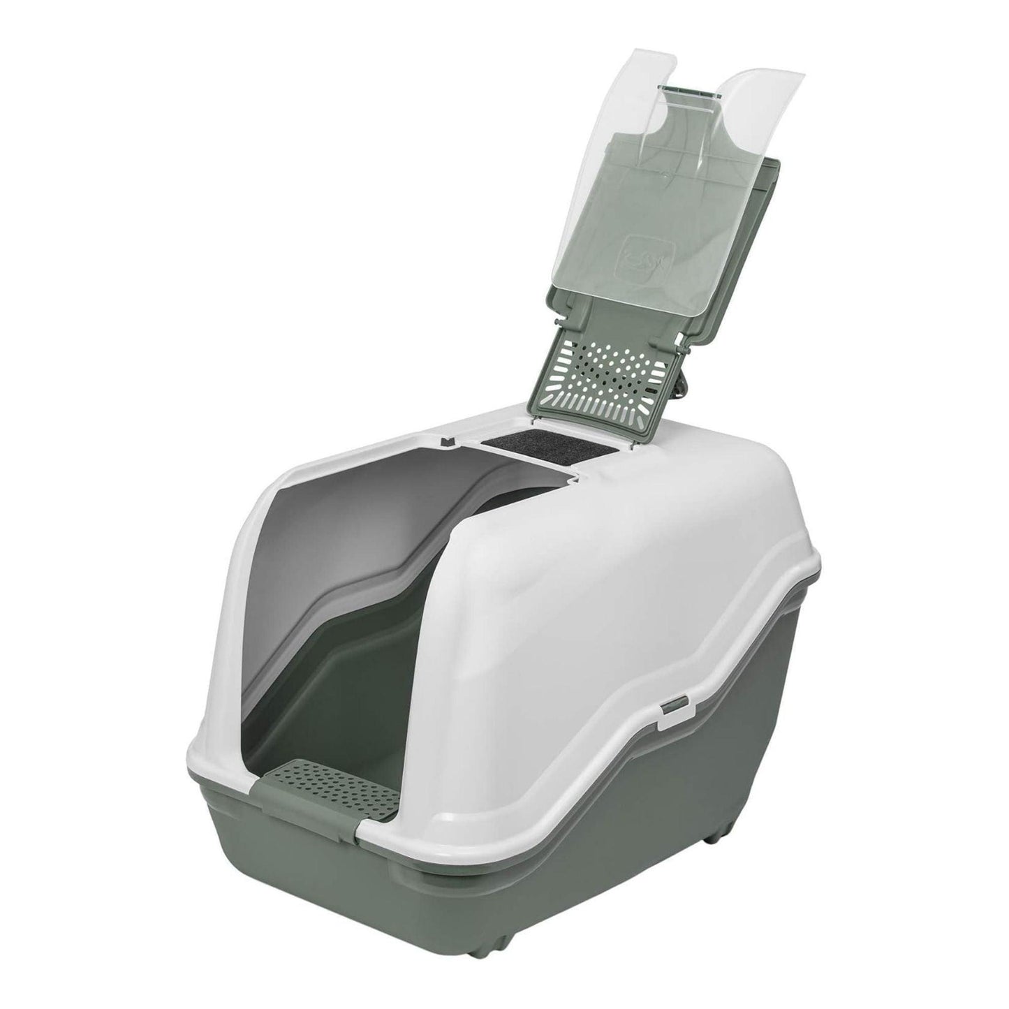 Neta Maxi שירותים סגורים לחתולים צבע אפור נטע מקסי