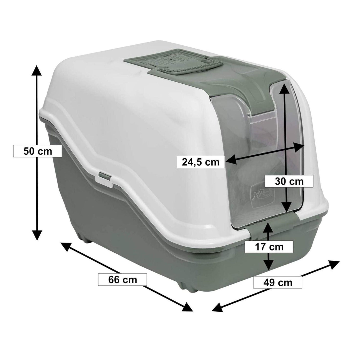 Neta Maxi שירותים סגורים לחתולים צבע כחול נטע מקסי