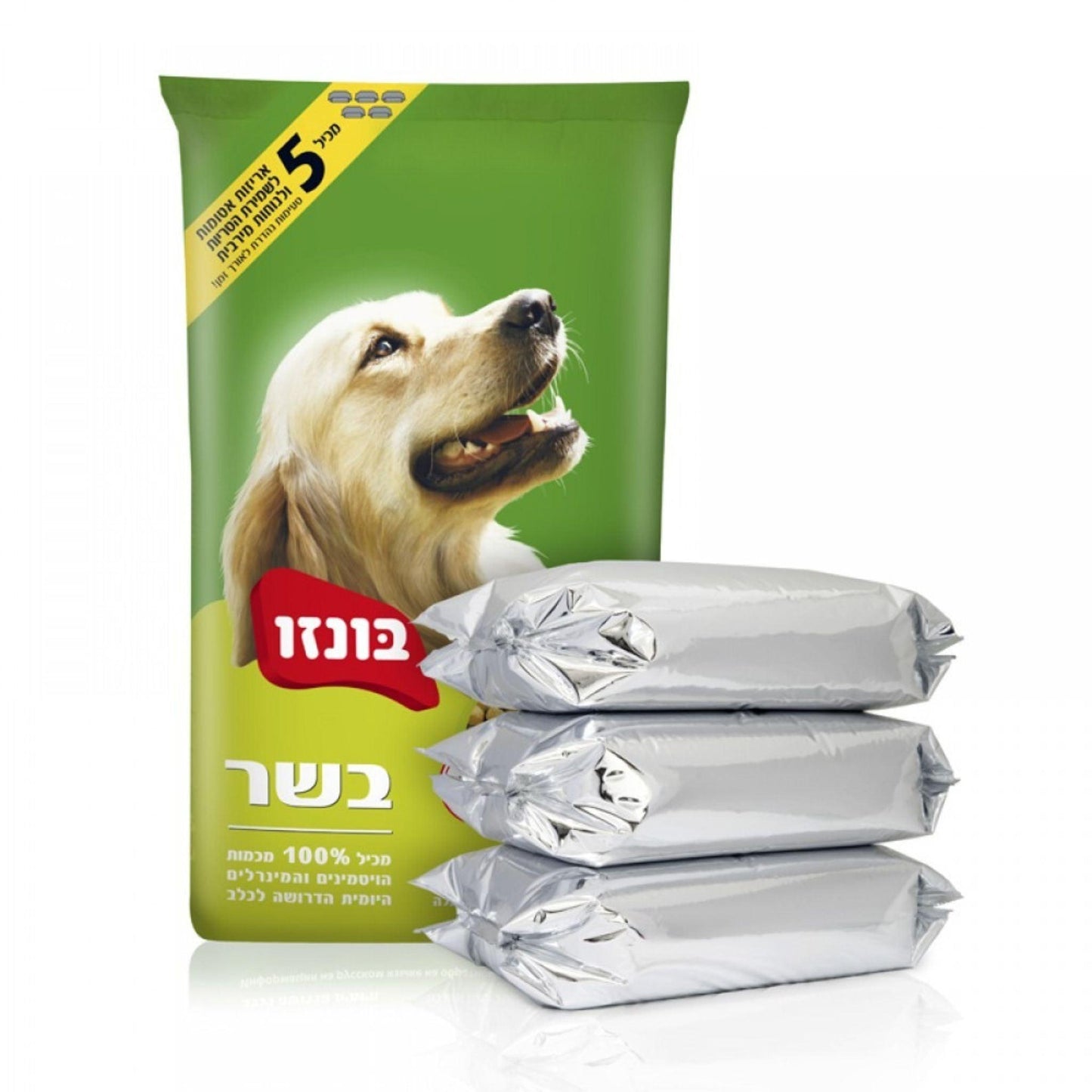 בונזו בשר מזון לכלבים בוגרים עוף 17 ק"ג