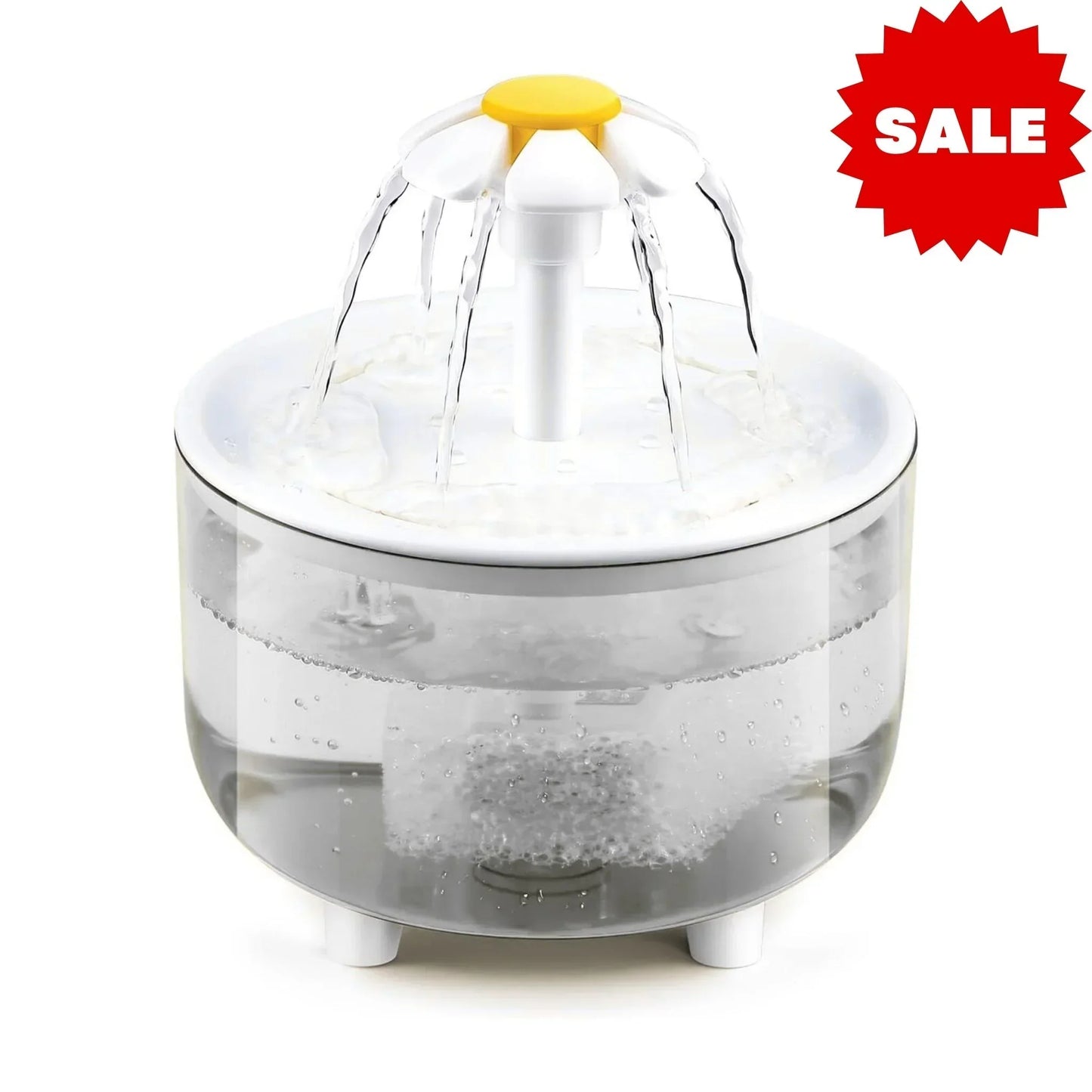 מזרקת מים לחתולים 1.5 ליטר צבע לבן