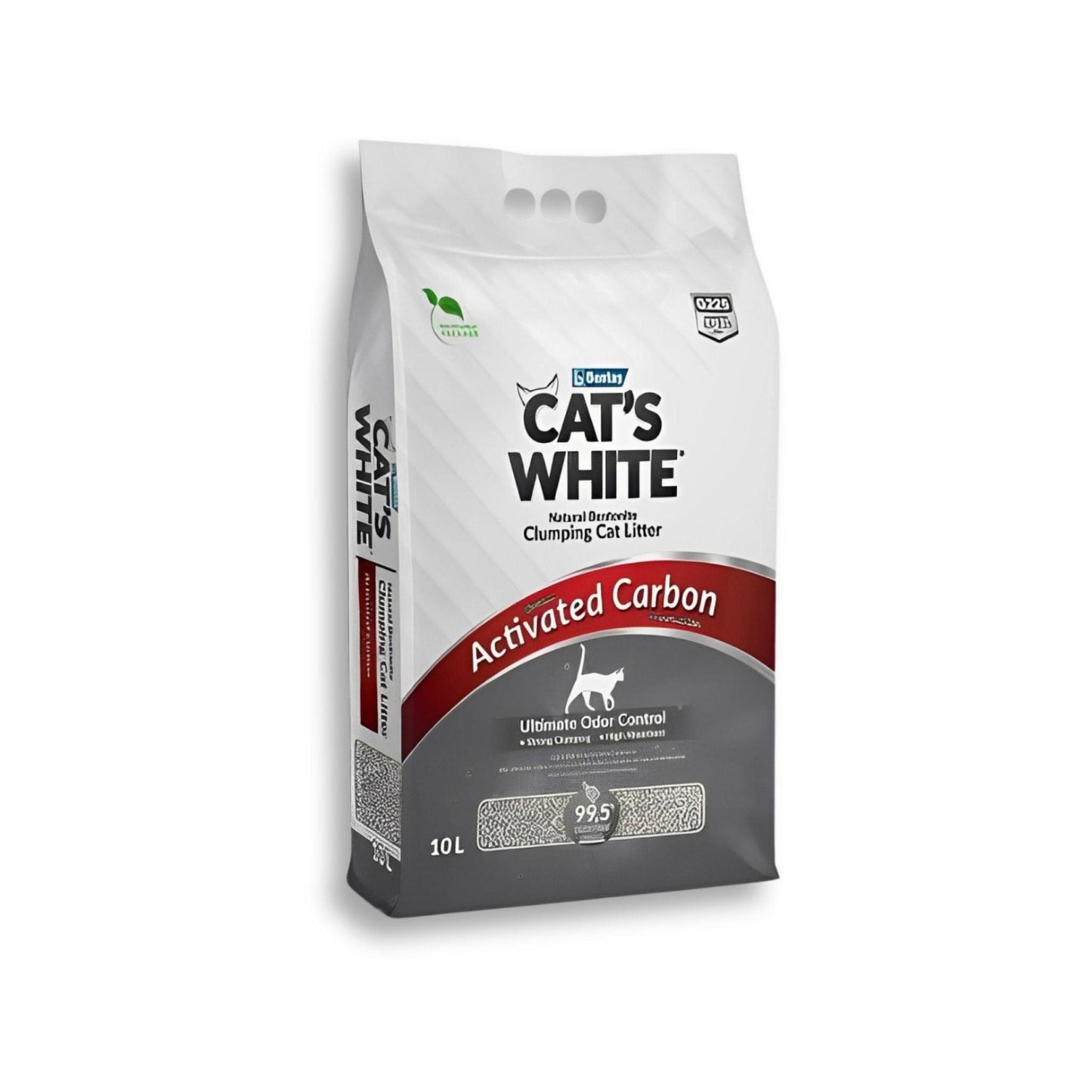 CAT'S WHITE - מבצע חול לחתול קטס וויט עם פחם קרבון 2 ב-₪135 20 ליטר