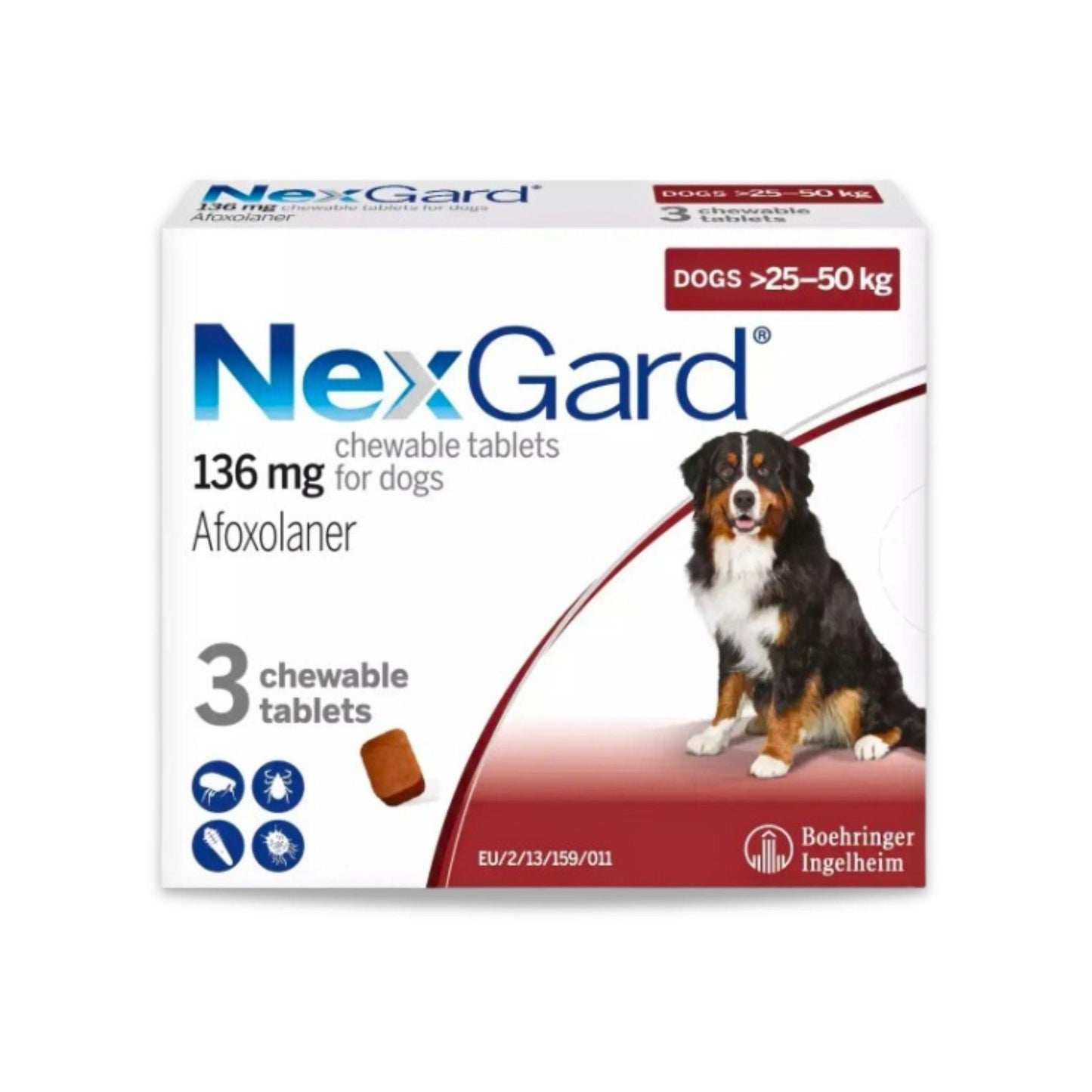 נקסגארד טבליות לכלב במשקל 25-50 קג