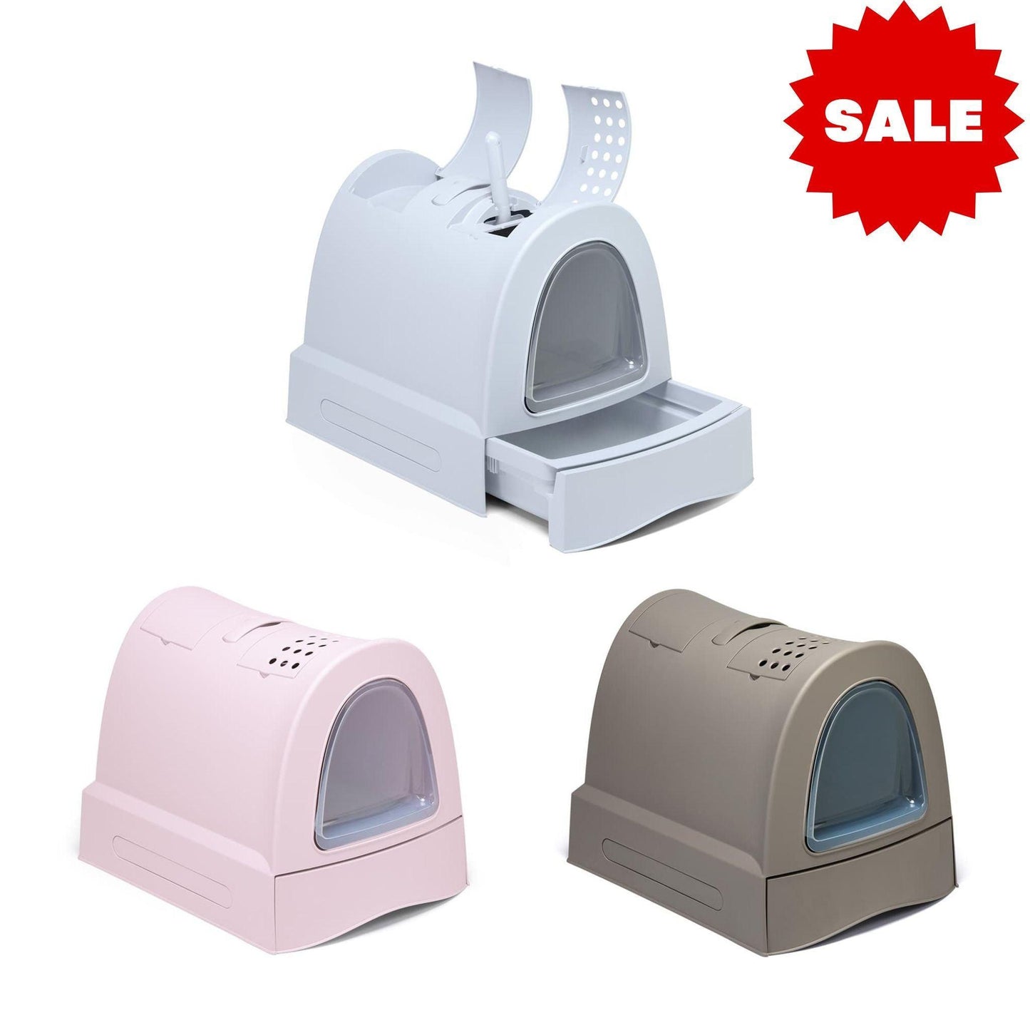 ZUMA IMAC - שירותים סגורים עם מגירה לחתול