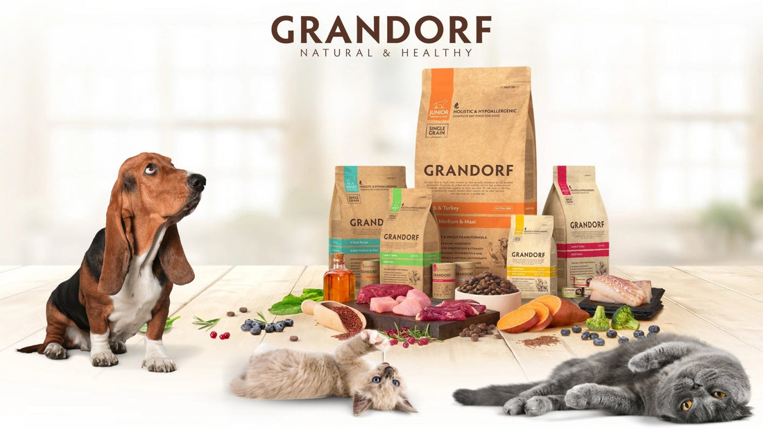 גרנדורף - מזון בריא והיפואלרגני לכלבים וחתולים - PetFastGo