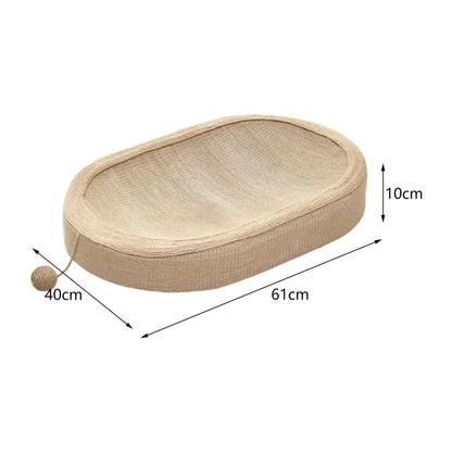 Hoofie משטח גירוד עגול לחתולים עם כדור