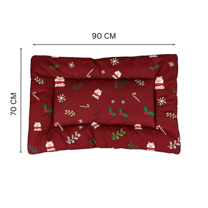 Hoofie מזרן חג המולד לחתולים ולכלבים