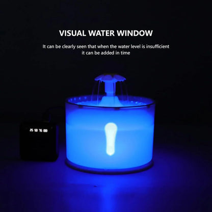 Hoofie מזרקת מים לחתולים צבע ירוק עם פרח