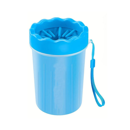מנקה כפות לכלבים וחתולים מסיליקון צבע כחול