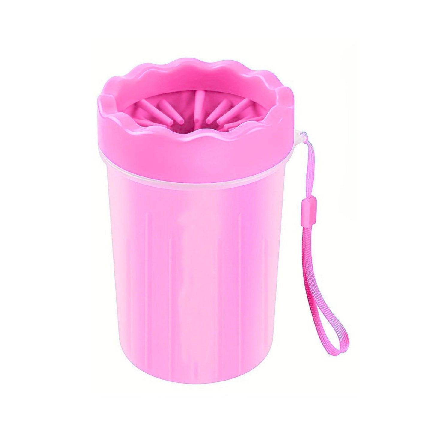 מנקה כפות לכלבים וחתולים מסיליקון צבע ורוד