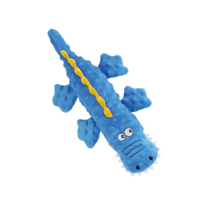 Hoofie צעצוע בובה לכלבים תנין כחול