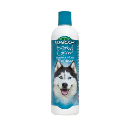 Bio-Groom ביוגרום שמפו הרבל גרום צמחי אל-דמע לכלבים וחתולים עם אלוורה ותמציות בוטניות 355 מ״ל