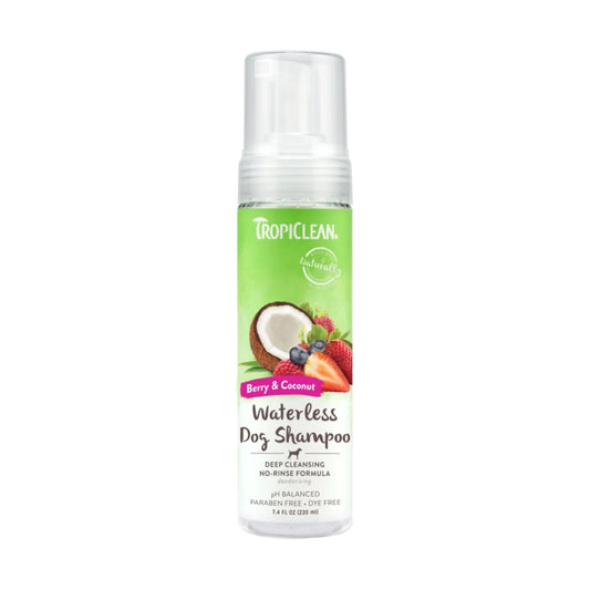 TropiClean Berry & Coconut Waterless Dog Shampoo 220 ml