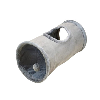 מנהרה משחק לחתול צבע אפור