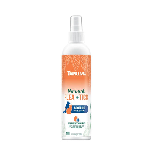TropiClean Flea & Tick Bite Relief Spray for Dogs & Cats 236ml