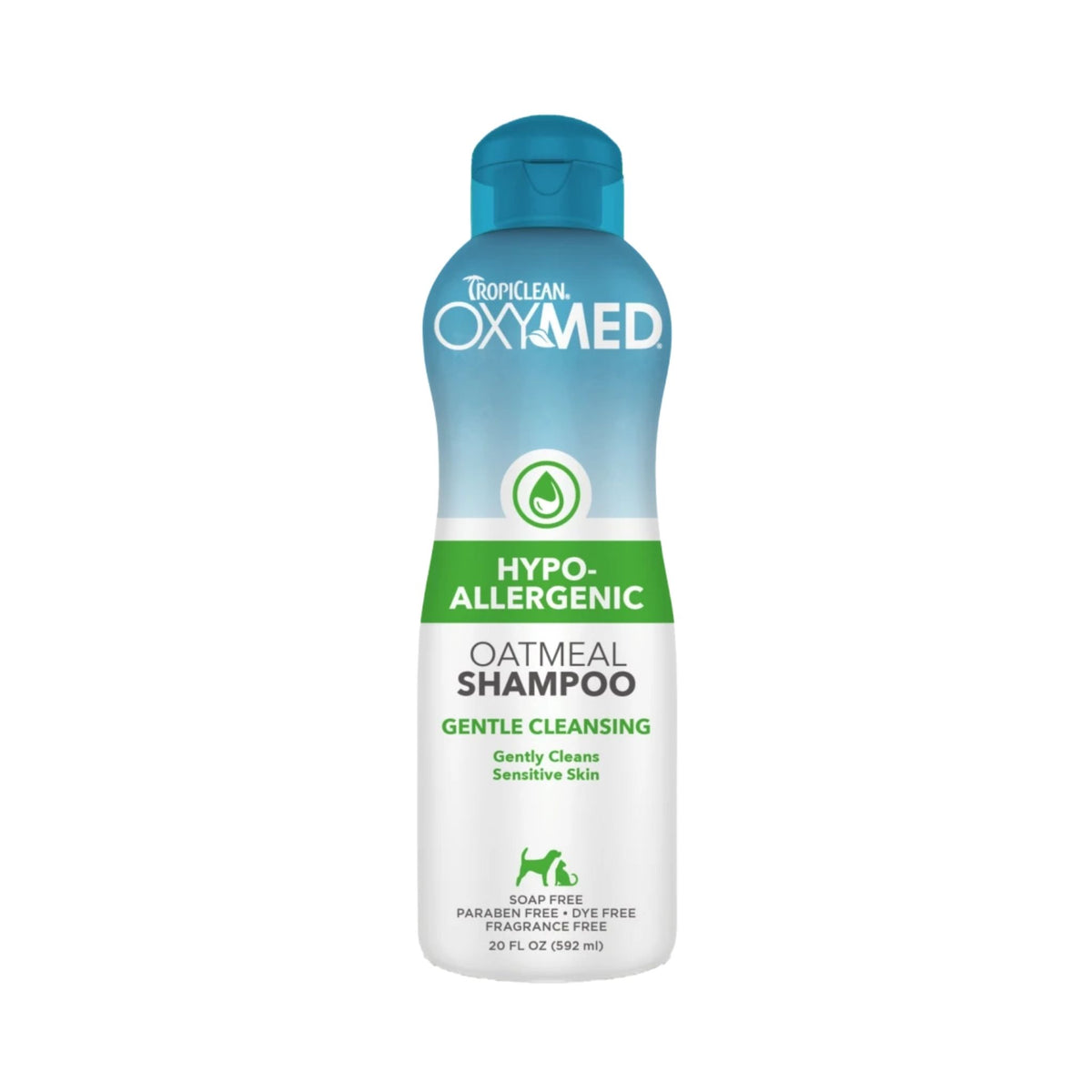TropiClean OxyMed טרופיקלין אוקסימד שמפו היפואלרגני לכלבים וחתולים 355 מ״ל