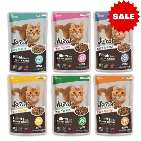 La Cat לה קט מבצע 40 יחידות פאוץ’ ב-₪159 לחתולים 85 גרם