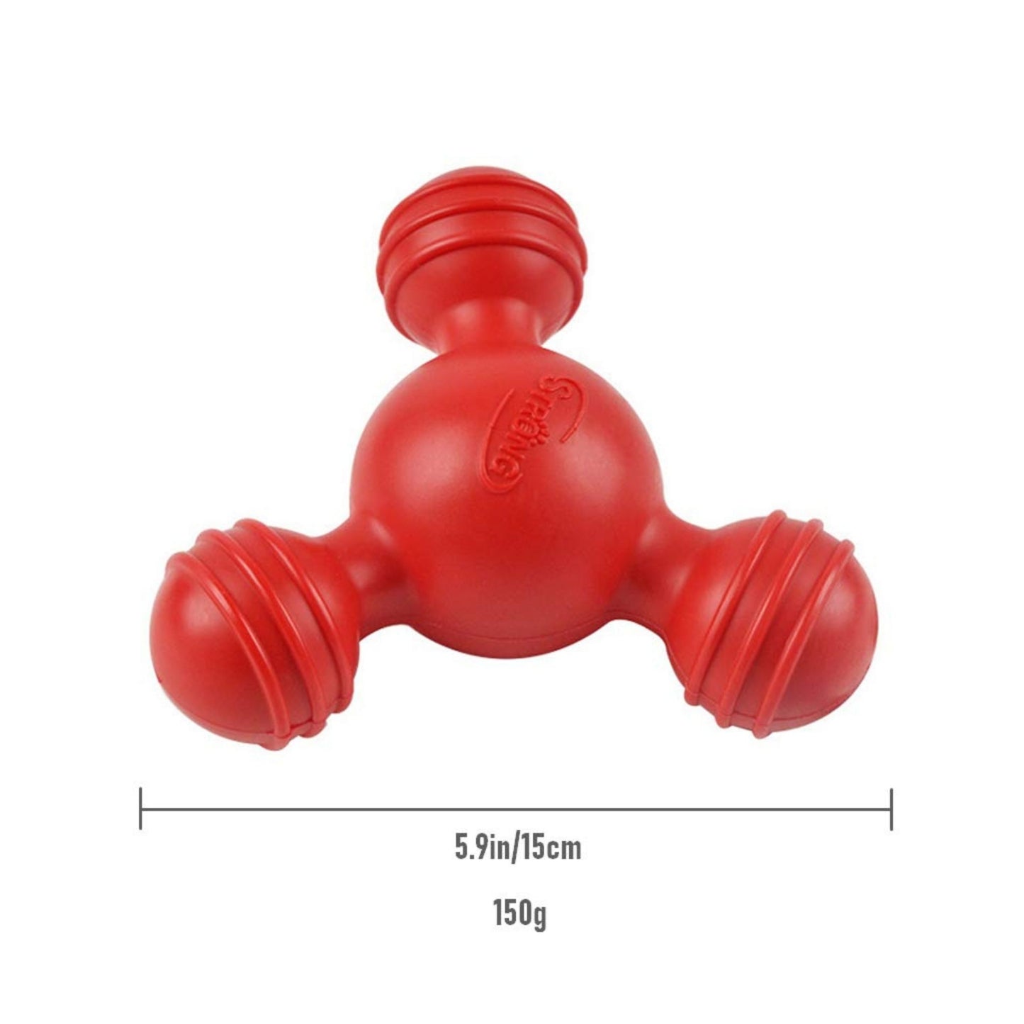 Hoofie צעצוע גומי לכלבים משולש